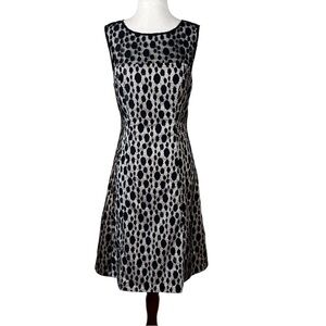 Kay Unger Black Lace Overlay Dress